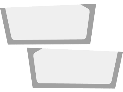 Fendt Türscheibe unten links/rechts, für Xylon 520, 522, 524