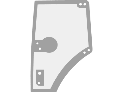 Fendt Türscheibe grün, rechts, mit neuem Türschloss, für Vario 900, G931812032200