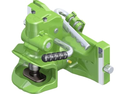 Rockinger Zugmaul "RO865D" automatisch ohne Sicherheitssensor, mit Adapterplatte, 330/25/32 mm, Ø Bolzen 38 mm, John Deere grün, RO865D30345