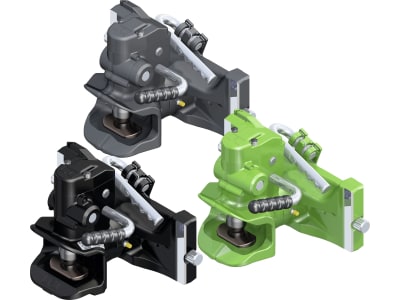 Rockinger Zugmaul "RO865D", automatisch ohne Sicherheitssensor, mit Adapterplatte, Ø Bolzen 38 mm, für Traktor mit Anhängebock Rockinger Zugmaul "RO865D", automatisch ohne Sicherheitssensor, mit Adapterplatte, Ø Bolzen 38 mm, für Traktor mit Anhängebock