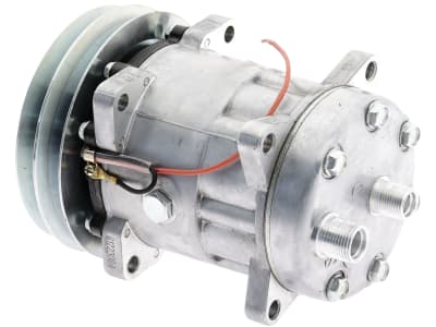 Klimakompressor 12 V mit Riemenscheibe Ø 150 mm, 2 Rippen, für Traktor Deutz-Fahr, Same, 851719N Klimakompressor 12 V mit Riemenscheibe Ø 150 mm, 2 Rippen, für Traktor Deutz-Fahr, Same, 851719N