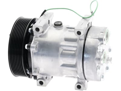 Klimakompressor 24 V mit Riemenscheibe Ø 132 mm, 8 Rippen, für Radlader Volvo, 850670N Klimakompressor 24 V mit Riemenscheibe Ø 132 mm, 8 Rippen, für Radlader Volvo, 850670N
