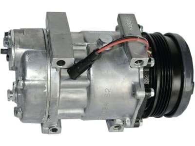 Klimakompressor 12 V mit Riemenscheibe Ø 112 mm, 4 Rippen, für Traktor Case IH, Ford New Holland, 851786N Klimakompressor 12 V mit Riemenscheibe Ø 112 mm, 4 Rippen, für Traktor Case IH, Ford New Holland, 851786N