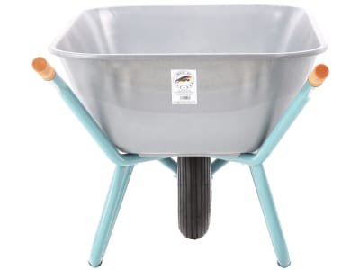 mefro Schubkarre "Bully 140" Mulde 140 l, Metall verzinkt, PU-Rad 400x100, 4.80/4.00-8, 011141