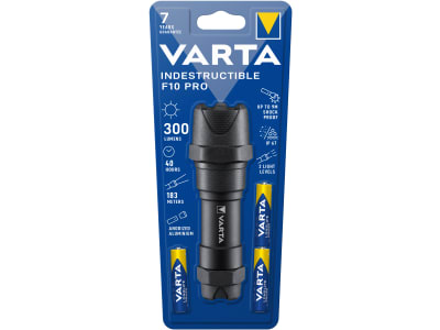 VARTA LED Indestructible F10 Pro 3xAAA Taschenlampe mit Batterien VARTA LED Indestructible F10 Pro 3xAAA Taschenlampe mit Batterien