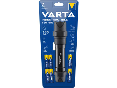 VARTA LED Indestructible F30 Pro 6xAA Taschenlampe mit Batterien VARTA LED Indestructible F30 Pro 6xAA Taschenlampe mit Batterien