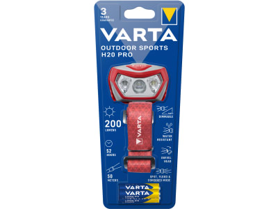 VARTA Outdoor Sports H20 Pro 3xAAA Stirnlampe mit Batterien VARTA Outdoor Sports H20 Pro 3xAAA Stirnlampe mit Batterien