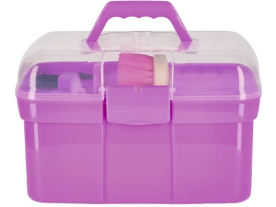 KERBL Putzbox purple für Kinder, 8-teilig, 321765