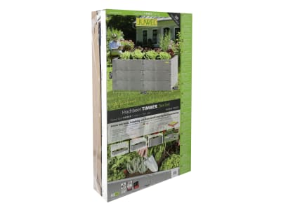 JUWEL Hochbeet Timber 3er-Set nordic wood 60 x 52 x 130 cm Kunststoff mit hochwertiger Holzoptik