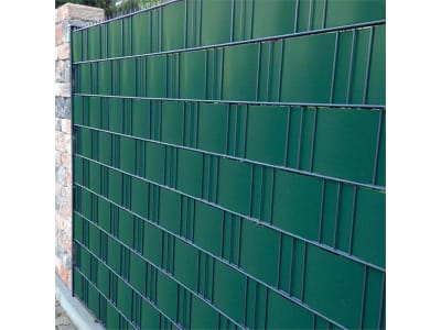 NOOR Zaunblende PVC Easy  grün (RAL 6005) 0,19 x 2,55 m Sichtschutzstreifen Hart