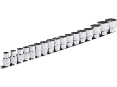 Vigor® Steckschlüsselsatz "Multiprofil" 1/2 " 17-teilig, V1898 Vigor® Steckschlüsselsatz "Multiprofil" 1/2 " 17-teilig, V1898