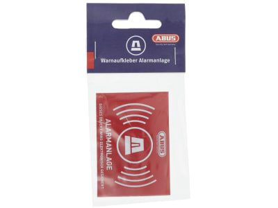 ABUS Aufkleber Alarm  Warnaufkleber ohne Logo, 74 x 52,5 mm, reflektierend