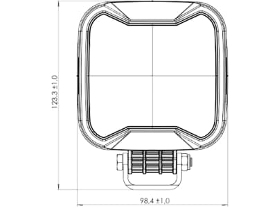 TYRI LED-Arbeitsscheinwerfer "Baseline" rechteckig 1.100 lm, 9 – 16 V, Funkentstörung CISPR 25 Klasse 5