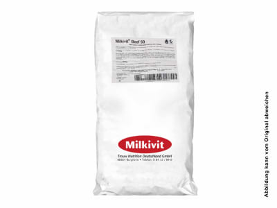 Milkivit Beef 50 Milchaustauscher mit 50% Magermilchpulver für Kälber 25 kg Sack