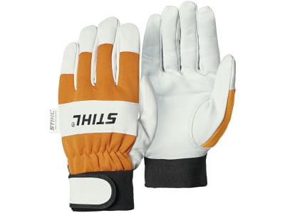 STIHL Handschuh "Advance Ergo" geschlossener Bund und Klettverschluss, ohne Schnittschutz, Schafleder; Nylon