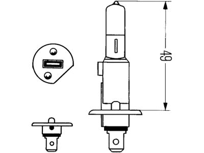 Hella® Halogenlampe H1, 12 V, 55 W, P14,5s, 8GH 002 089-133