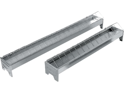 KERBL Futtertrog 50 x 7 cm Metall, für Küken, 71202