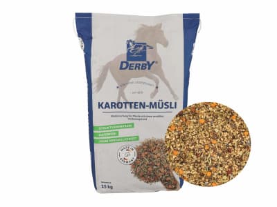 DERBY® Karotten-Müsli schmackhaft ohne Hafer 15 kg Sack DERBY® Karotten-Müsli schmackhaft ohne Hafer 15 kg Sack