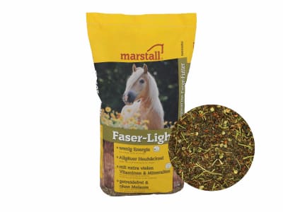 marstall® Faser-Light® getreide- und melassefreies Pferdefutter 15 kg Sack