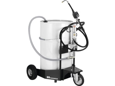 SAMOA® Tankanlage "PumpMaster 2" für Frischöl; Motorenöl; Getriebeöl; Hydrauliköl; Pflanzenöl in 200 l-Fässer, mobil, 376610400 SAMOA® Tankanlage "PumpMaster 2" für Frischöl; Motorenöl; Getriebeöl; Hydrauliköl; Pflanzenöl in 200 l-Fässer, mobil, 376610400