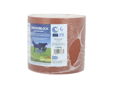 S.I.N. HELLAS ENERGOBLOCK Leckstein aus Meersalz mit dem Extra an Energie durch Dextrose für Pferde, Rinder, Schafe, Ziegen, Wild 5 kg Leckstein