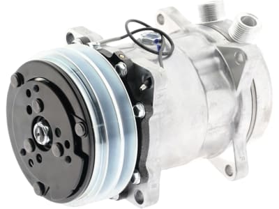 Klimakompressor 12 V mit Riemenscheibe Ø 132 mm, 2 Rippen, für Traktor Hürlimann, Same, 851111N Klimakompressor 12 V mit Riemenscheibe Ø 132 mm, 2 Rippen, für Traktor Hürlimann, Same, 851111N