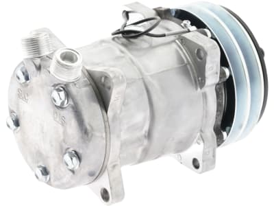 Klimakompressor 12 V mit Riemenscheibe Ø 132 mm, 2 Rippen, für Traktor Hürlimann, Same, 851111N Klimakompressor 12 V mit Riemenscheibe Ø 132 mm, 2 Rippen, für Traktor Hürlimann, Same, 851111N