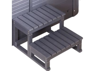 HOME DELUXE Outdoor Whirlpool Treppe MASI anthrazit Pooltreppe HOME DELUXE Outdoor Whirlpool Treppe MASI anthrazit Pooltreppe