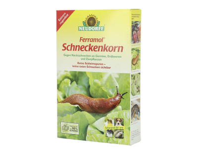 NEUDORFF Ferramol Schneckenkorn 1 kg Schachtel Bio, Schnecken und Nacktschnecken natürlich bekämpfen, auch im ökologischen Landbau 200 m²