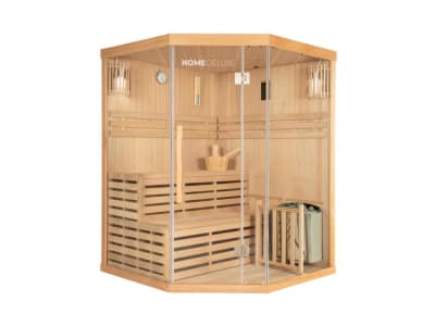 HOME DELUXE Traditionelle Sauna SKYLINE XL Skyline XL 150 x 150 cm natur Sauna für Zuhause, inkl. Saunazubehör, Massivholzsauna HOME DELUXE Traditionelle Sauna SKYLINE XL Skyline XL 150 x 150 cm natur Sauna für Zuhause, inkl. Saunazubehör, Massivholzsauna