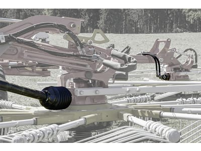 Pöttinger Schwader "Top C" 4 Kreisel, Schwad mittig, hydraulisch verstellbare Arbeitsbreite, Zugdeichsel Pöttinger Schwader "Top C" 4 Kreisel, Schwad mittig, hydraulisch verstellbare Arbeitsbreite, Zugdeichsel