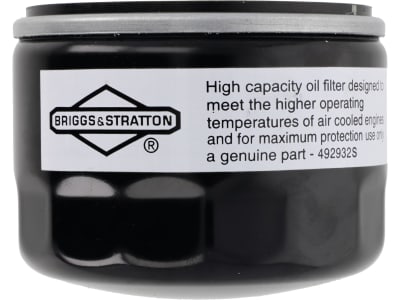 Briggs & Stratton Ölfilter für 5–14 PS Motoren mit Öldruckschmierung Vanguard, kleine Filter Version, Ariens, Briggs & Stratton, Farymann, Hatz, John Deere, Kawasaki, Kohler, Tecumseh, 492932S Briggs & Stratton Ölfilter für 5–14 PS Motoren mit Öldruckschmierung Vanguard, kleine Filter Version, Ariens, Briggs & Stratton, Farymann, Hatz, John Deere, Kawasaki, Kohler, Tecumseh, 492932S