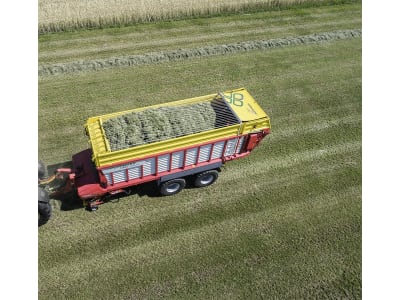 Pöttinger Ladewagen "Torro 7010 D Combiline" Ladevolumen 38,5 m³ mit Mehrzweck-Rotor, 2 Dosierwalzen