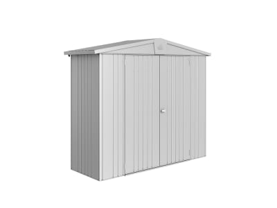 Biohort Gerätehaus Europa 2A 244 x 84 cm silver; metallic Doppeltür Geräteschuppen, Gartenhaus Metall Biohort Gerätehaus Europa 2A 244 x 84 cm silver; metallic Doppeltür Geräteschuppen, Gartenhaus Metall