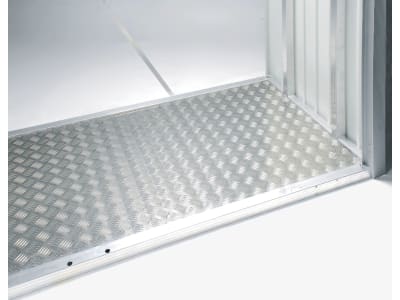 Biohort Aluminium Bodenplatte  für Gerätehaus Europa Gr. 2A / Geräteschrank 230 / WoodStock 230  69,5 x 213,5 cm silber  