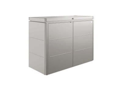 Biohort HighBoard 160  160 x 70 cm quarz-grau; metallic  Fahrradbox, Mülltonnenbox, Gartenbox