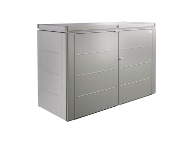 Biohort HighBoard 200  200 x 84 cm quarz-grau; metallic  Fahrradbox, Mülltonnenbox, Gartenbox