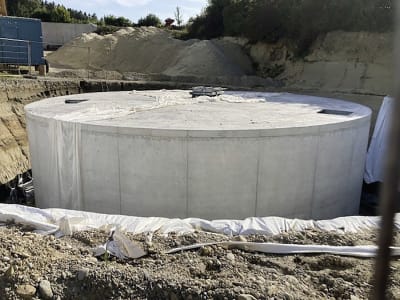 Dunglagerbehälter aus Stahlbeton für Gülle oder Gärreste / Güllegrube Dunglagerbehälter aus Stahlbeton für Gülle oder Gärreste / Güllegrube
