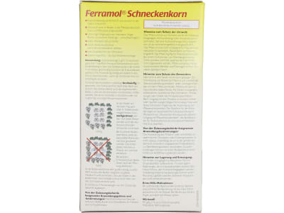 NEUDORFF Ferramol Schneckenkorn 500 g Schachtel Bio, Schnecken und Nacktschnecken natürlich bekämpfen, auch im ökologischen Landbau 100 m²