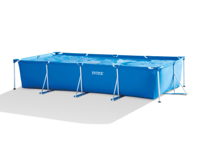 Steinbach INTEX Frame Pool Set Family Aufstellpool 220 x 450 cm x 84 cm blau Pool Steinbach INTEX Frame Pool Set Family Aufstellpool 220 x 450 cm x 84 cm blau Pool