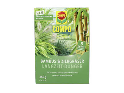 COMPO Bambus Langzeit-Dünger Spezial-Langzeitdünger für alle Arten von Bambus und Ziergräsern 850 g Schachtel COMPO Bambus Langzeit-Dünger Spezial-Langzeitdünger für alle Arten von Bambus und Ziergräsern 850 g Schachtel
