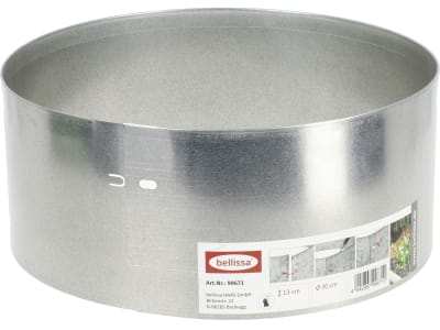 bellissa Rasenkante Kreis Stahlblech silver   Durchmesser:30 cm