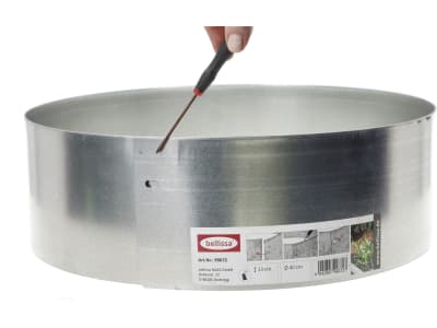 bellissa Rasenkante Kreis Stahlblech, verzinkt silver   Durchmesser:40 cm