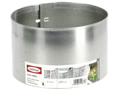 bellissa Rasenkante Kreis Stahlblech, verzinkt silver   Durchmesser:20 cm