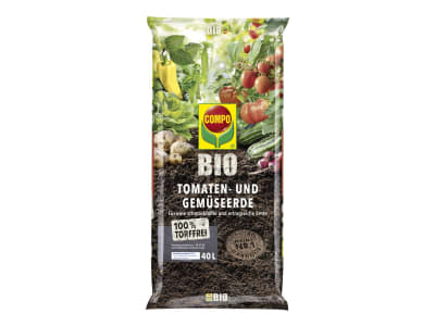 COMPO BIO Tomaten-Gemüseerde torffrei 40 l Sack Bio-Spezialerde für den Anbau von allen Gemüsearten COMPO BIO Tomaten-Gemüseerde torffrei 40 l Sack Bio-Spezialerde für den Anbau von allen Gemüsearten