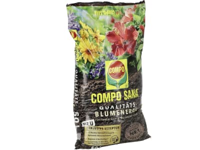 COMPO Sana Blumenerde 50 l Sack Qualitativ hochwertige Universalerde für Zimmer-, Balkon- und Gartenpflanzen COMPO Sana Blumenerde 50 l Sack Qualitativ hochwertige Universalerde für Zimmer-, Balkon- und Gartenpflanzen
