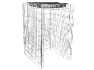 bellissa Gabionen Mülltonnenbox 240l 91,5 x 93 cm silber bellissa Gabionen Mülltonnenbox 240l 91,5 x 93 cm silber