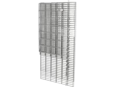 bellissa Gabionen-Kräuterspirale Cantone eckig 120 x 110 x 70 cm  silver , Füllmenge 370 l