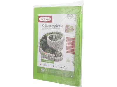 bellissa Gabionen-Kräuterspirale rund 200 x 150 x 80 cm  silver , Füllmenge 700 kg