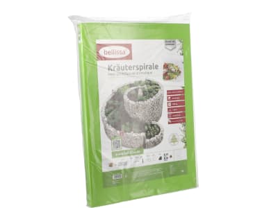 bellissa Gabionen-Kräuterspirale rund 110 x 90 x 60 cm  silver , Füllmenge 180 kg